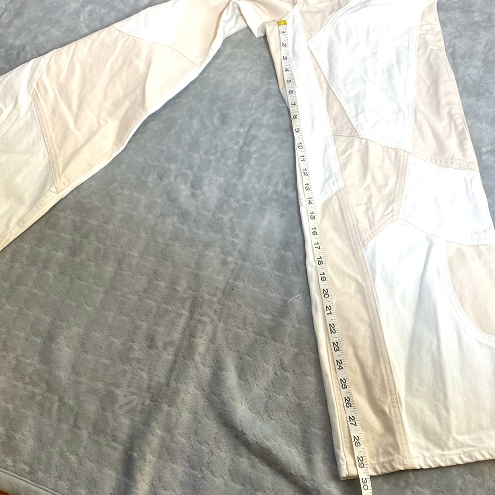 Zara Relaxed Fit Patchwork Jeans Size 2 - Picture 11 of 13
